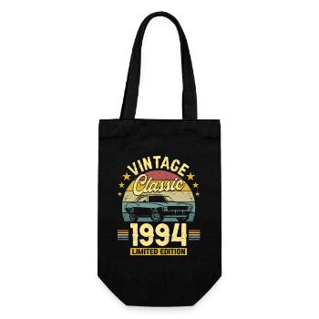 Vintage Car Year 1994 30 Years Anniversary - Gift Bag for Bottles - black - Front