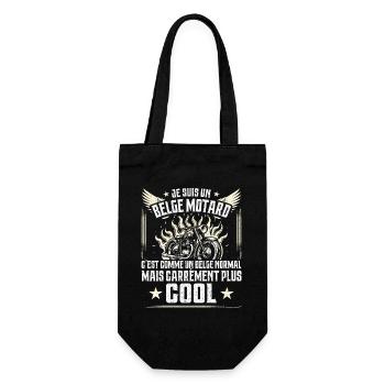 Carrément Plus Cool Belge Motard Cadeau Moto - Sac à bouteille - noir - Devant