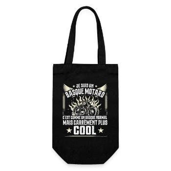 Carrément Plus Cool Basque Motard Cadeau Moto - Sac à bouteille - noir - Devant