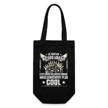 Carrément Plus Cool Motard Lorrain Cadeau Moto - Sac à bouteille - noir - Devant