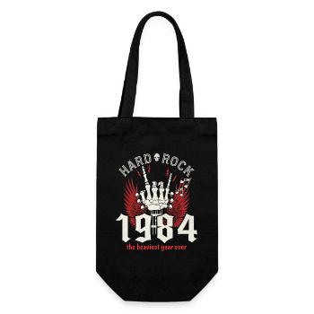 Rock Jahr 1984 Partymusiker 40 Jahre Geburtstag - Geschenkbeutel für Flaschen - Schwarz - Vorne