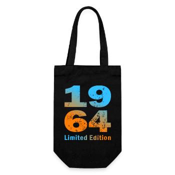 Birthday, born in 1964, limited edition Mug - Gift Bag for Bottles - black - Front