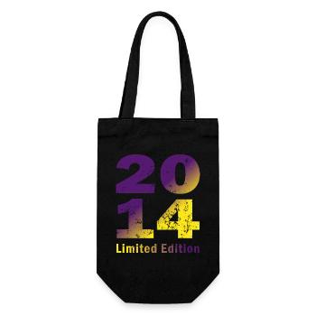 Geburtstag, geboren in 2010 limited edition - Geschenkbeutel für Flaschen - Schwarz - Vorne