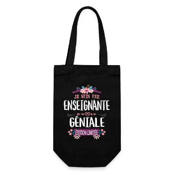 Édition Limitée Enseignante Géniale - Sac à bouteille - noir - Devant