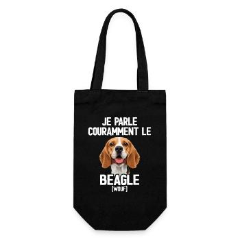 Parler Le Beagle Cadeau Humour Chien Beagle - Sac à bouteille - noir - Devant
