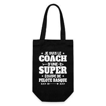 Super Coach Cadeau Pour Coach De Pelote Basque - Sac à bouteille - noir - Devant