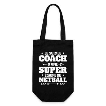 Super Coach Cadeau Pour Coach De Netball - Sac à bouteille - noir - Devant
