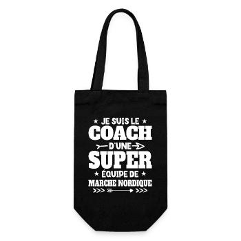 Super Coach Cadeau Pour Coach De Marche Nordique - Sac à bouteille - noir - Devant