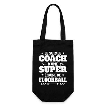Super Coach Cadeau Pour Coach De Floorball - Sac à bouteille - noir - Devant