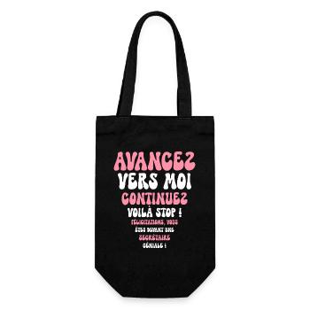 Humour Super Cadeau Pour Secrétaire - Sac à bouteille - noir - Devant