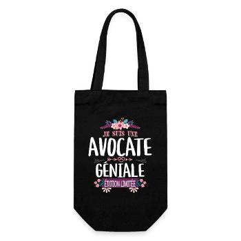 Femme Édition Limitée Avocate Géniale - Sac à bouteille - noir - Devant