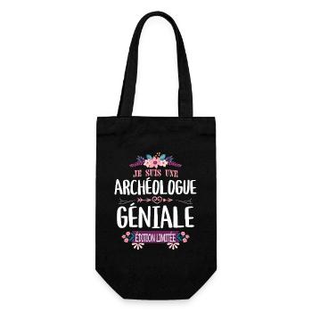 Femme Édition Limitée Archéologue Géniale - Sac à bouteille - noir - Devant