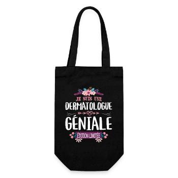 Femme Édition Limitée Dermatologue Géniale - Sac à bouteille - noir - Devant