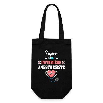 Humour Femme Super Infirmière Anesthésiste - Sac à bouteille - noir - Devant