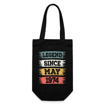 Légende 50 Ans 1974 Mai 50 Ans Anniversaire - Sac à bouteille - noir - Devant