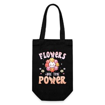 Kawaii Phrase Positive 70s & 80s - Gift Bag for Bottles - black - Front