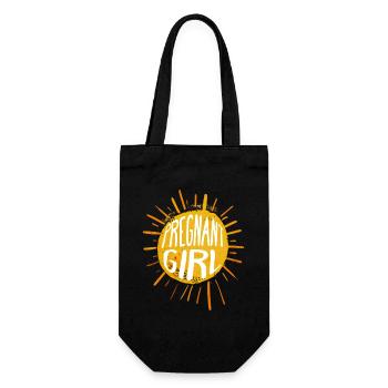 Summer Pregnancy Announcement Pregnant Mom - Gift Bag for Bottles - black - Front