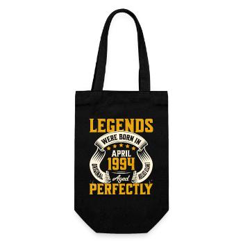 30th Anniversary April Vintage 1994 - Gift Bag for Bottles - black - Front