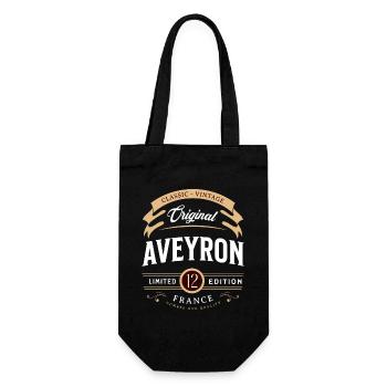 Vintage Aveyron Département France - Sac à bouteille - noir - Devant