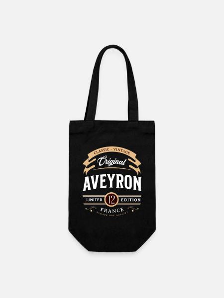 Vintage Aveyron Département France - Sac à bouteille - noir
