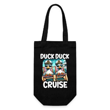 Humor Kreuzfahrt Urlaub - Geschenkbeutel für Flaschen - Schwarz - Vorne