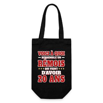 Supporter De Reims Anniversaire 20 Ans - Sac à bouteille - noir - Devant