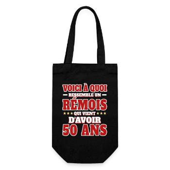 Supporter De Reims Anniversaire 50 Ans - Sac à bouteille - noir - Devant