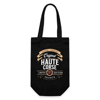 Haute-Corse Department France - Gift Bag for Bottles - black - Front