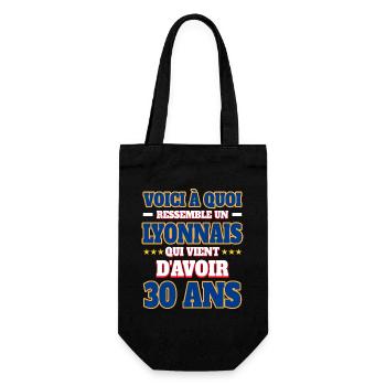 Supporter De Lyon Anniversaire 30 Ans - Sac à bouteille - noir - Devant