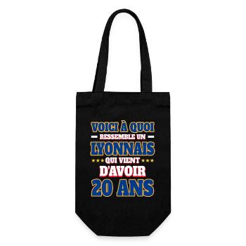 Supporter De Lyon Anniversaire 20 Ans - Sac à bouteille - noir - Devant