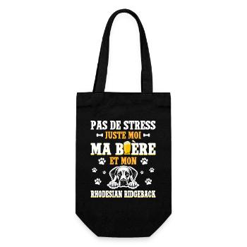 Bière Papa Chien Rhodesian Ridgeback - Sac à bouteille - noir - Devant