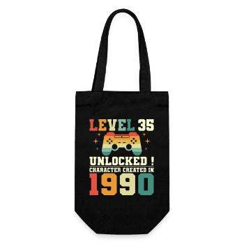 Niveau 35 Anniversaire Gamer 35 Ans - Sac à bouteille - noir - Devant