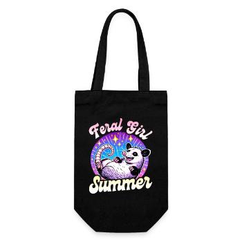 Fille Été Adore Opossums Femme - Sac à bouteille - noir - Devant
