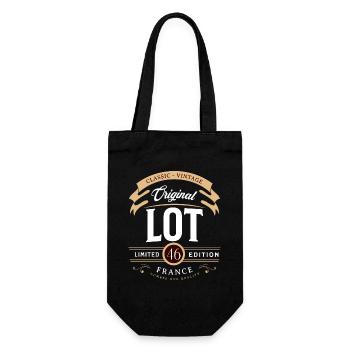 Vintage Lot Department France - Gift Bag for Bottles - black - Front