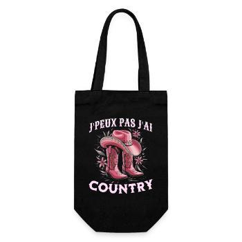 Femme Humour Danse Country Western - Sac à bouteille - noir - Devant