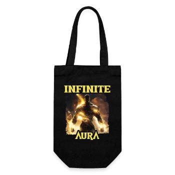 Aura Infinie Points Humor Meme Aura - Gift Bag for Bottles - black - Front