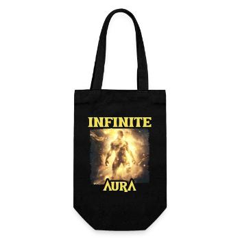 Aura Infinie Points Humor Meme Aura - Gift Bag for Bottles - black - Front