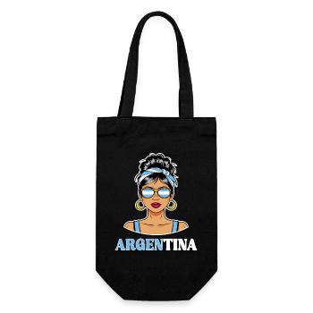 Drapeau Argentine Femme Argentine - Sac à bouteille - noir - Devant