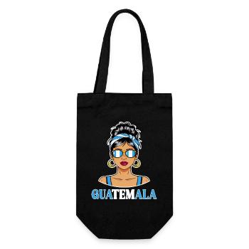 Guatemala Flag Guatemalan Women - Gift Bag for Bottles - black - Front