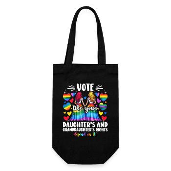 Vote Comme Ta Fille Et Petite Fille Féministe - Sac à bouteille - noir - Devant