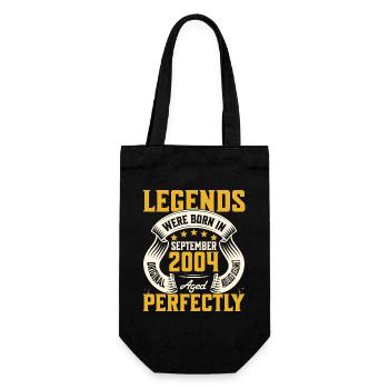 20th Anniversary September Year 2004 - Gift Bag for Bottles - black - Front