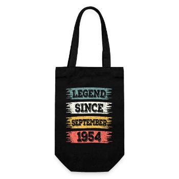 Legend 1954 September 70 Years Anniversary - Gift Bag for Bottles - black - Front