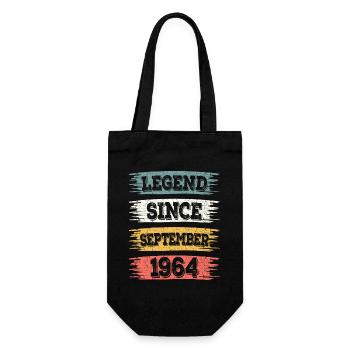 Légende 1964 Septembre 60 Ans Anniversaire - Sac à bouteille - noir - Devant
