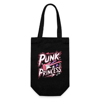 Femme Punk Princesse Rockeuse Punk - Sac à bouteille - noir - Devant