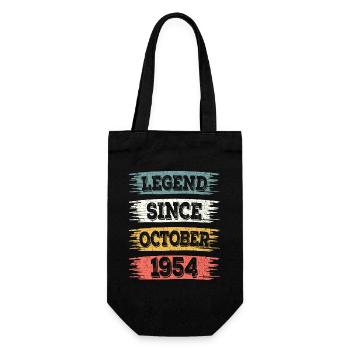 Legend 1954 October 70 Years Anniversary - Gift Bag for Bottles - black - Front