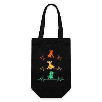Ballroom Dance Heartbeat Dance - Gift Bag for Bottles - black - Front