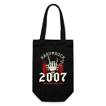 18 Jahre alter Rock 18-jähriges Jubiläum 2007 - Geschenkbeutel für Flaschen - Schwarz - Vorne