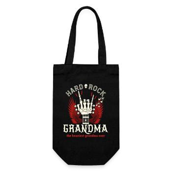 Vintage Rock Mom Rocker - Geschenkbeutel für Flaschen - Schwarz - Vorne