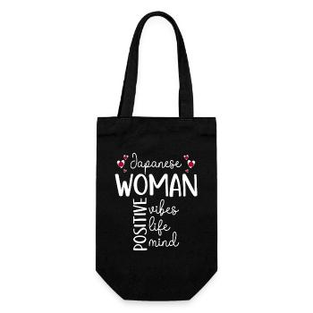 Fille Positive Femme Japonaise - Sac à bouteille - noir - Devant