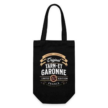 Tarn-et-Garonne Department France - Gift Bag for Bottles - black - Front